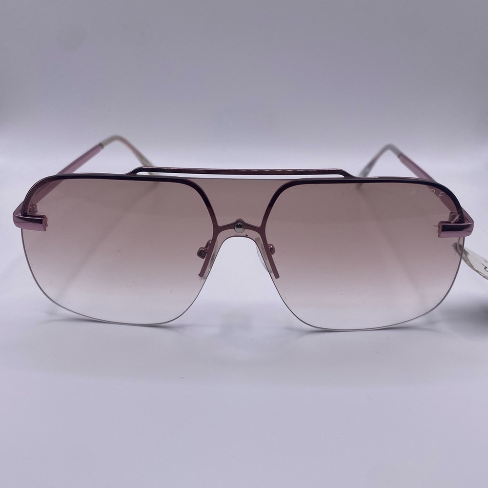 Aire Venatici 137mm Aviator Sunglasses Bright Gold Light Brown Gradient NWT